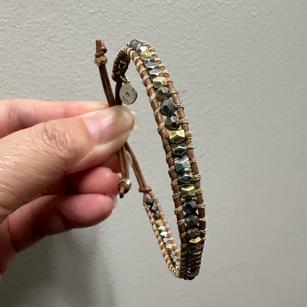 STELLA & DOT sterling beaded bracelet